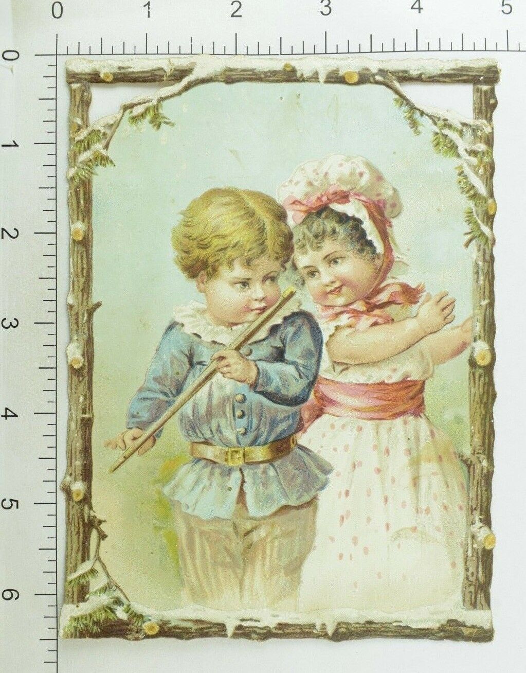 1880's Fabulous Die Cut Kids Binds C.D. Kenny Coffee Tea Victorian Card ...