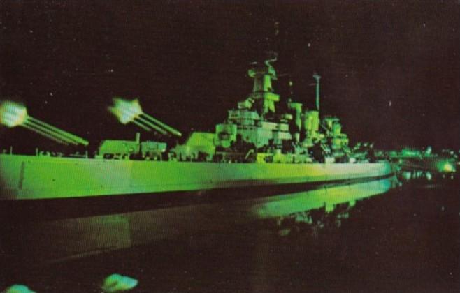 Sount & Light Spectacle U S S North Carolina Battleship Memorial Wilmington N...