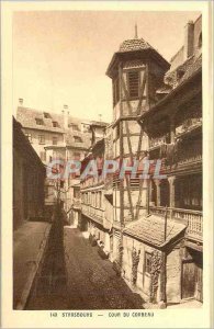 Postcard Old Strasbourg Cour du Corbeau