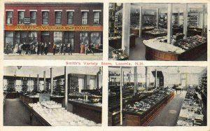 Laconia NH Smith's Variety Store Multi-View Postcard