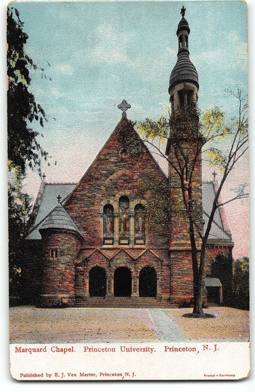 Marquard Chapel, Princeton University - Princeton, NJ - c1905 UDB Postcard