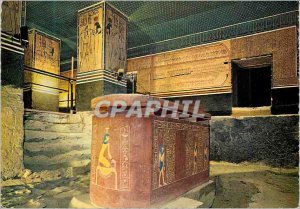 Postcard Modern Luxor Valley of the Kings The sarcophagus in the tomb of Amen...