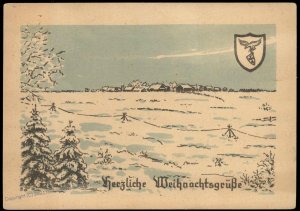 3rd Reich Germany Weihnacht Christmas Card Cover UNUSED 100721