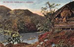 On the Rio Cobre River, Jamaica, Early Postcard, Used in 1909