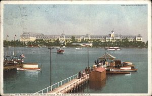 Palm Beach Florida FL Lake Worth Boats Detroit Publishing 1900s-1910s Postcard