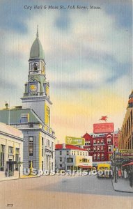 City Hall & Main Street - Fall River, Massachusetts MA