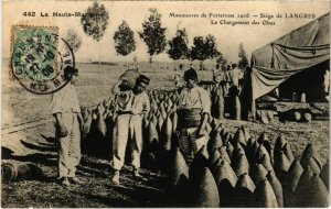 CPA Manoeuvres de Forteresse 1906 - Siege de LANGRES Le Chargement des (104822)
