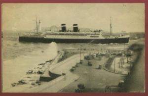 OCEANLINER CALIFORNIA @ HAVANA CUBA HARBOR POSTCARD