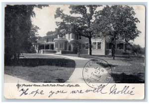1906 Old Peoples Home South State Street Elgin Illinois Posted Vintage Postcard 