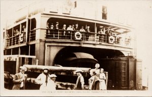 Tormentine New Brunswick People on Ferry Boat Ship Unused RPPC Postcard G43