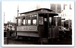 RPPC ST. LOUIS, MO ~ Railroad STREET CAR Transport Museum c1950s Postcard