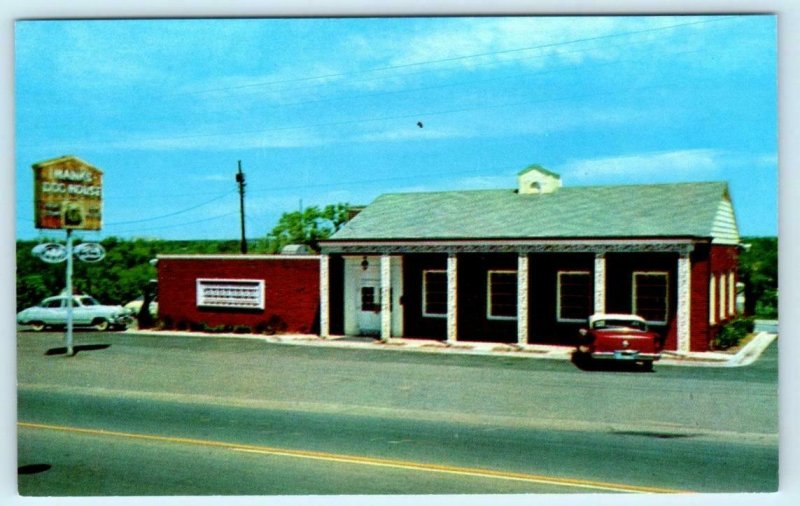 LITTLE ROCK, Arkansas AR ~ Roadside HANK'S DOG HOUSE 1950s Cars Postcard