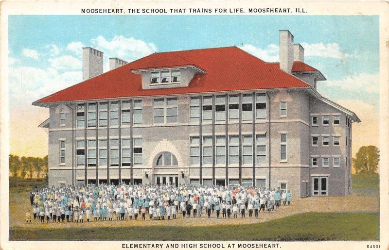 J43/ Mooseheart Illinois Postcard c1930 School Trains For Life Students 267