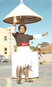 Fijian Policeman Figi Postcard