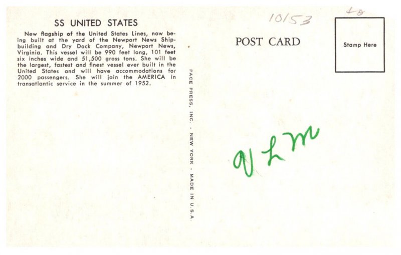 S.S. United States , United States Lines