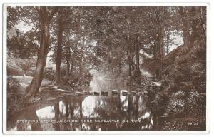 Stepping Stones Jesmond Dene PPC Newcastle on Tyne Colonial Month Slogan PMK '49