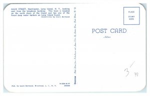 1950s Main Street, Huntington, Long Island, NY Postcard *6L(3)14