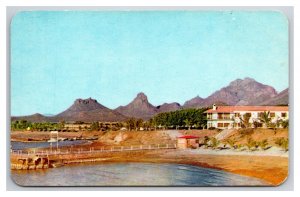 Playa De Cortes Beach View Guaymas Mexico UNP Chrome Postcard Q25