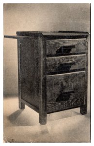 VTG Yankee Three Drawer Taboret, Art Supply Cabinet, Advertising Postcard