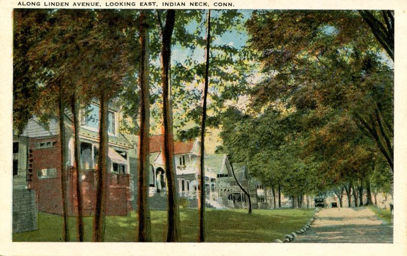 CT - Indian Neck. Along Linden Avenue looking east