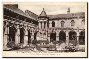 Old Postcard Tours of the Cloister Gallery Psalette and stairs