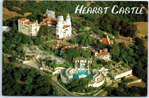 M-101819 Aerial View of Hearst Castle San Simeon California USA