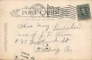 CANTON OHIO-HOME OF PRESIDENT McKINLEY 1906 POSTMARK-J MURRAY JORDAN POSTCARD