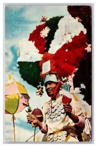 Danzante De La PLuma  Plume Dancer Oaxaca Mexico UNP Chrome Postcard Y17
