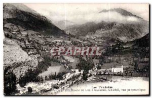 Old Postcard Gavarnie The Pyrenees Luz Road Gedre A Panoramic View