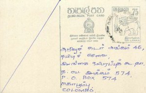 Entier Postal Stationery Postal Sri Lanka Ceylon Lion