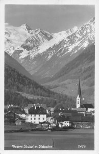 A237 Austria Mieders Stubai M Gletscher Mountain vintage postcard
