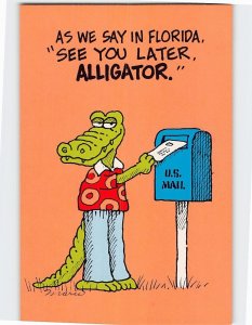 Postcard As We Say In Florida See You Later, Alligator., Comic Art Print, FL