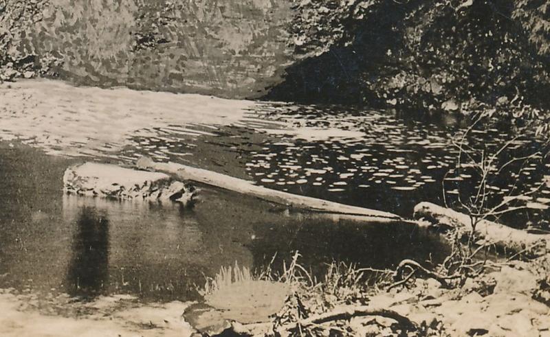 RPPC Below Copper Falls - Mellen, Ashland County WI, Wisconsin