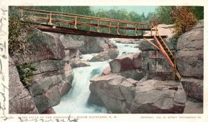 Vintage Postcard 1905 Upper Falls Of Ammonoosuc White Mountains New Hampshire NH