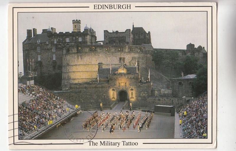 BF29698 edinburgh the military tattoo scotland UK  front/back image