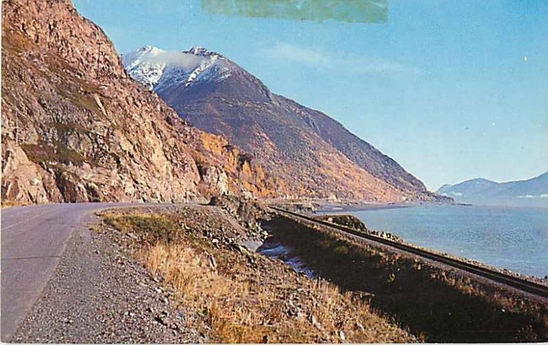 Highway & Railroad along Turnagain Arm AK Alaska Chrome PC