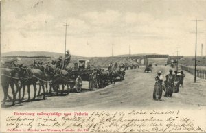 PC CPA SOUTH AFRICA, PIETERSBURG RAILWAYBRIDGE, VINTAGE POSTCARD (b15740)