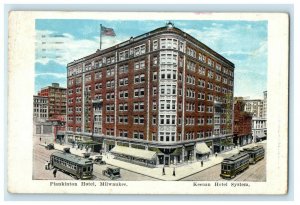 1923 Plankinton Hotel Building Milwaukee Wisconsin WI Posted Vintage Postcard