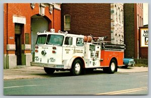 Fire Truck Engine - Fireman Postcard - Baltimore - Maryland - Engine Company #30