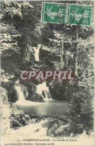 Old Postcard Plombieres les Bains waterfall Gehard