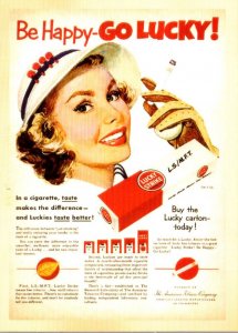 Advertising Lucky Strike Cigarettes