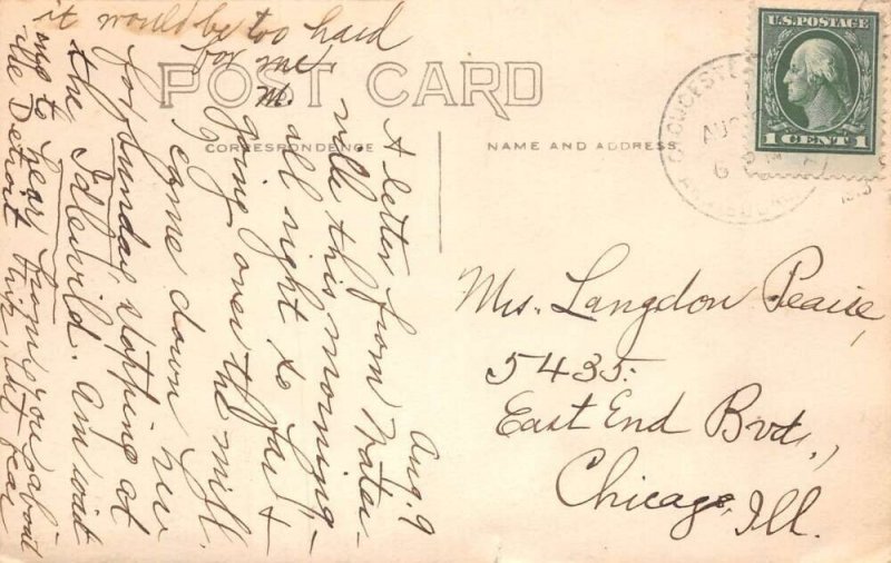 Gloucester Massachusetts Annisquam Lighthouse Real Photo Postcard AA72737