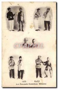 Old Postcard The Alex The funny comedians Army military