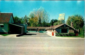 Montpelier, ID Idaho  SWISS MOTEL~Emil Glauser ROADSIDE ca1950's Chrome Postcard