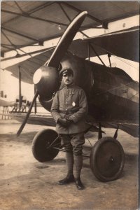 Mint Germany Aviation German Ace Pilot E Nathanael WW1 RPPC Postcard
