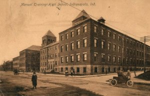 c. 1910 Manual Training High School, Indianapolis, IN Postcard P14