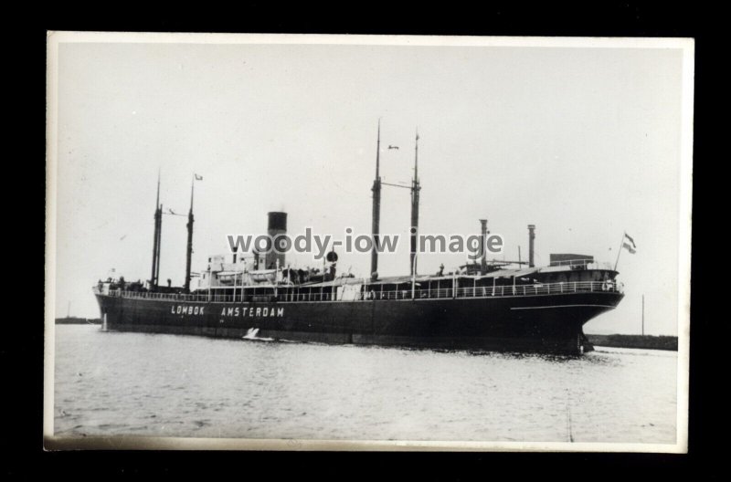 LS2355 - Nederland Line Liner - Lombok , built 1907 - postcard