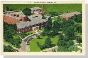 Shelby, North Carolina/NC Postcard, Shelby Hospital Aerial, Near Mint!