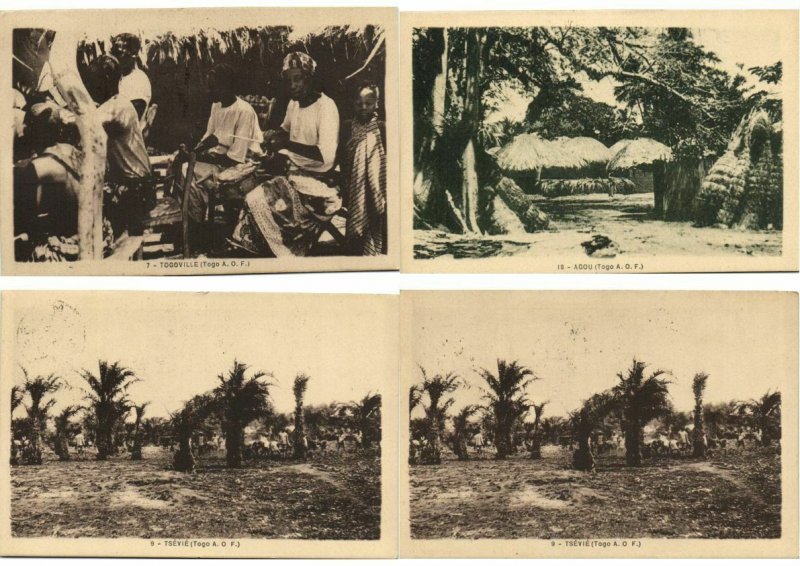 TOGO AFRIQUE AFRICA 33 CPA with DUPLICATIONS (L3329)