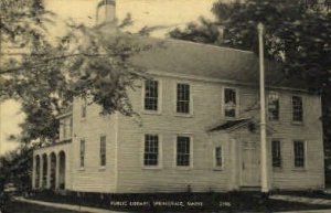 Public Library - Springvale, Maine ME  